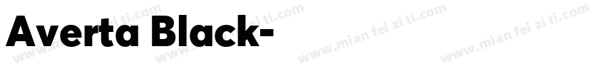 Averta Black字体转换
